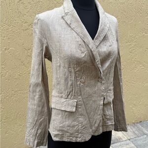 TRANSIT PAR SUCH Luxury Italian Lightweight Linen Blazer Jacket Sz 1/S $789